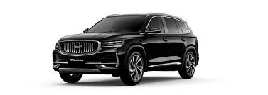 أحدث سيارة جيلي مانجارو 2025 سيارة سوداء ذات محرك 2.0L 4 أسطوانات