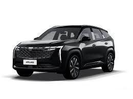 اللون الأسود جيلي أتلاس بو SUV سيارة البنزين السيارة الأمامية عجلة القيادة